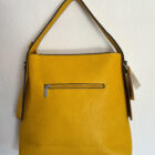 Γυναικεία τσάντα ώμου μουσταρδί δερματίνη