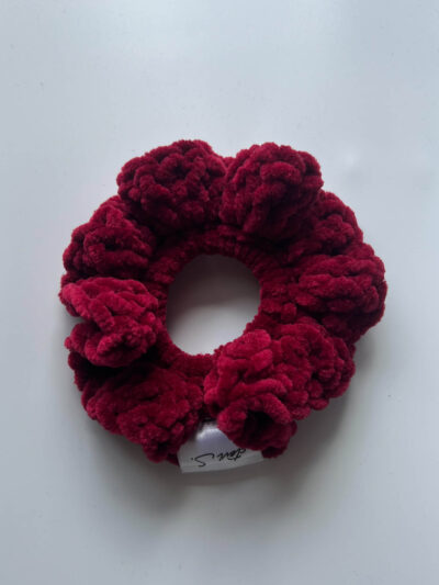 Χειροποίητο scrunchie μπορντό