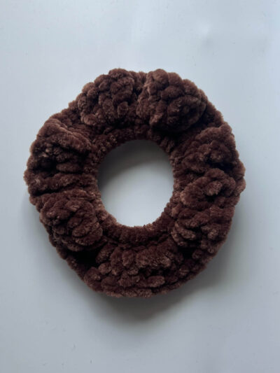 Χειροποίητο Scrunchie καφέ