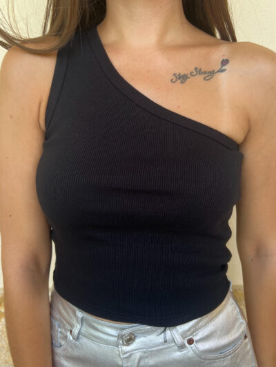 Μαύρο τοπάκι με έναν ώμο