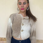 Χειροποίητη πλεκτή vintage ζακέτα