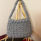 Τσάντα marshmallow Γκρί