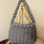 Τσάντα marshmallow Γκρί