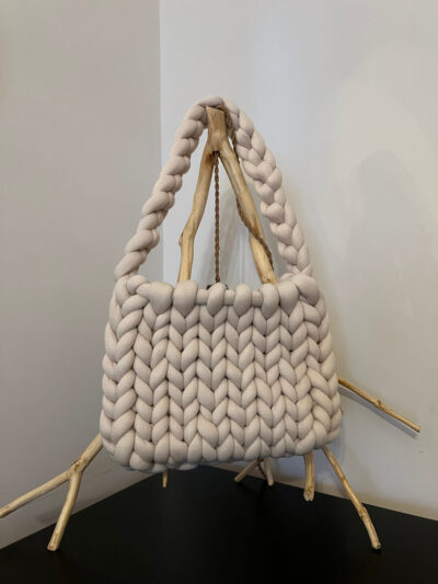 Τσάντα marshmallow μπέζ