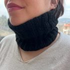 Λαιμός πλεκτός χειροποίητος μαύρος