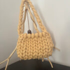 Τσάντα marshmallow μουσταρδί