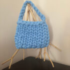 Τσάντα marshmallow γαλάζια