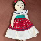 Frida Kahlo χειροποίητη υφασμάτινη κούκλα