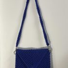 Πλεκτό τσαντάκι φάκελος Μπλε 55